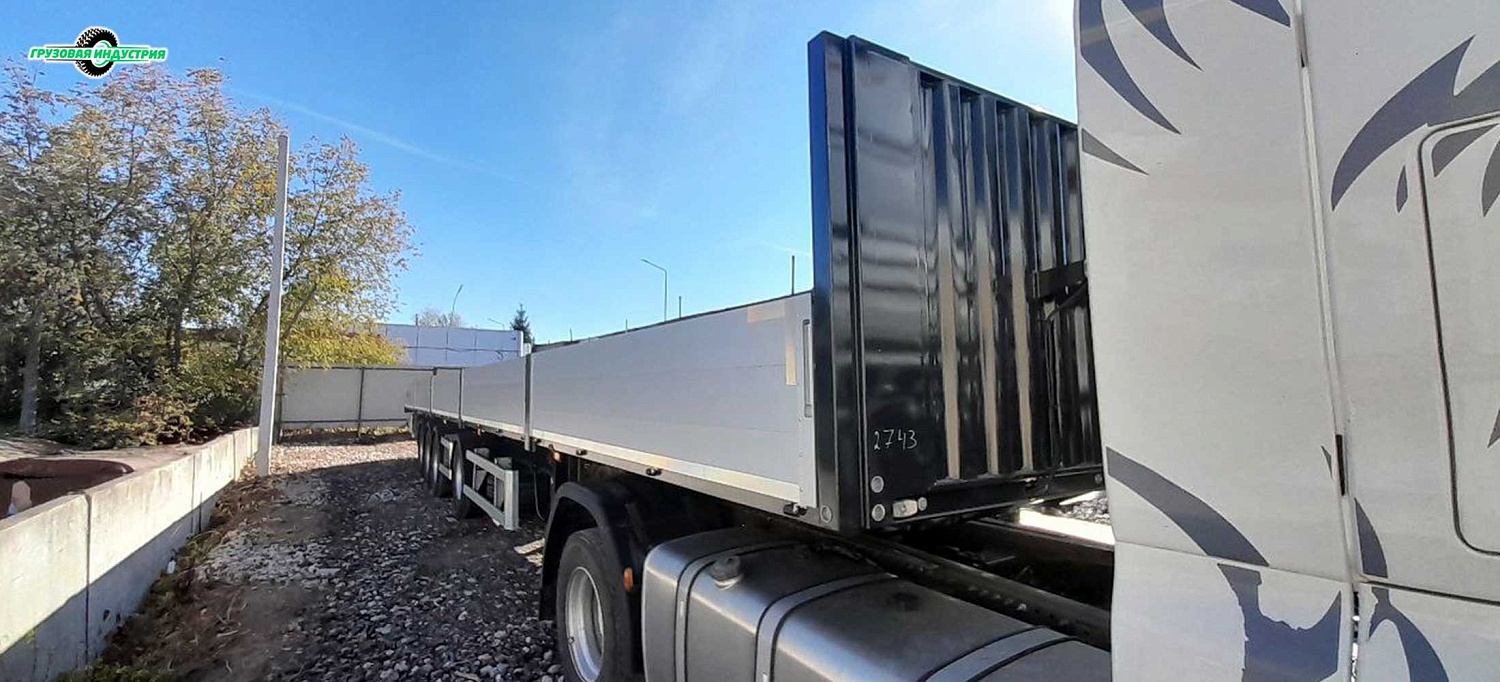 Отгрузка полуприцепа бортовая платформа Тонар B4-16VK в Ижевск